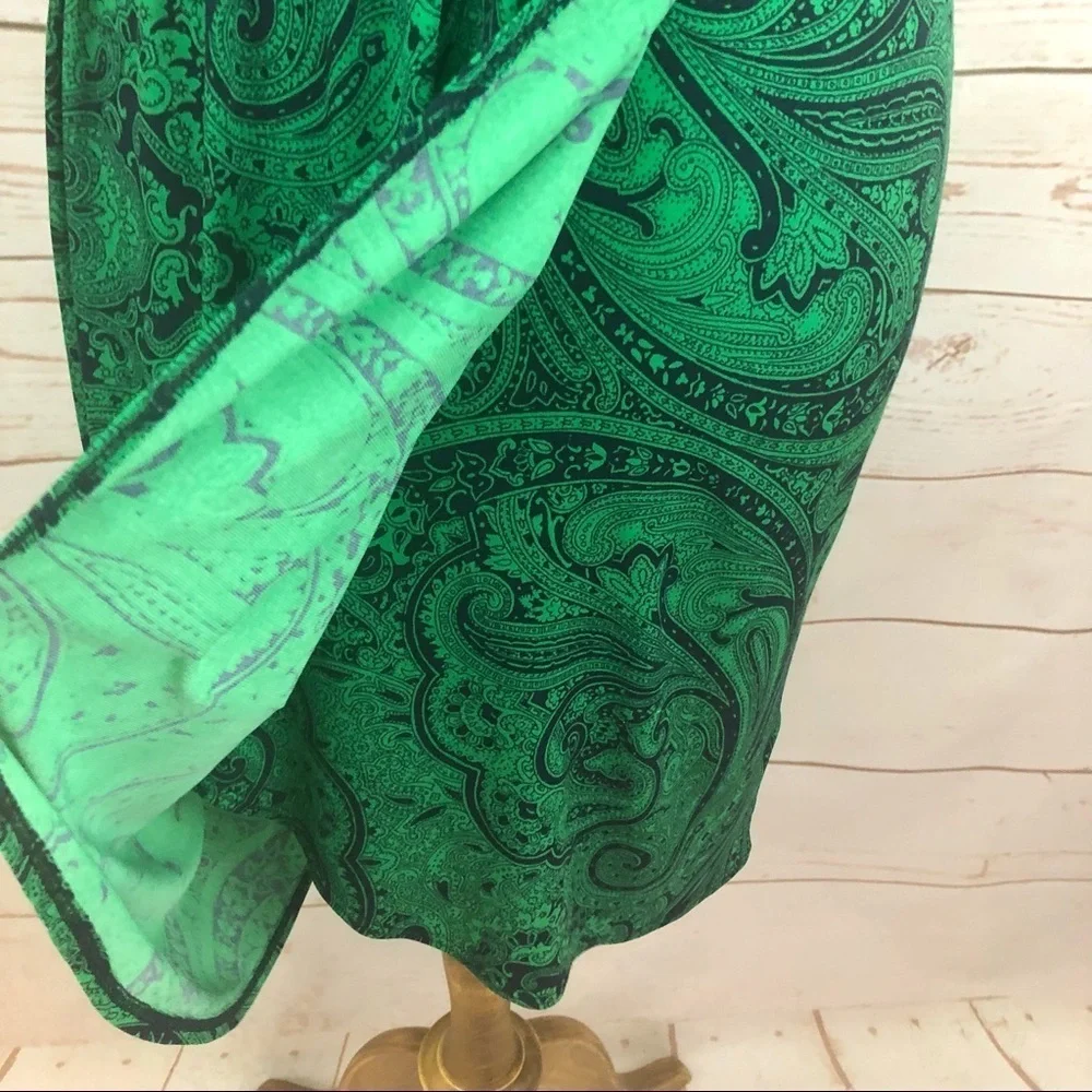 Michael Kors Paisley Surpluce Faux Wrap Dress